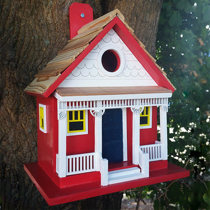 Capitola Cottage Bird House, Red