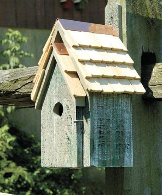 Bluebird Manor Bird House, Grey - BIRDLOVER