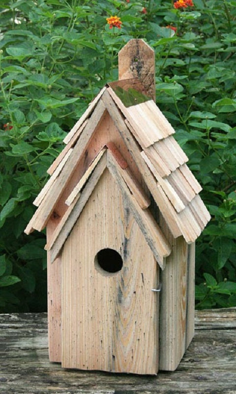 Bluebird Manor Bird House, Natural - BIRDLOVER