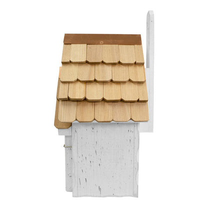 Bluebird Manor Bird House, Antique White