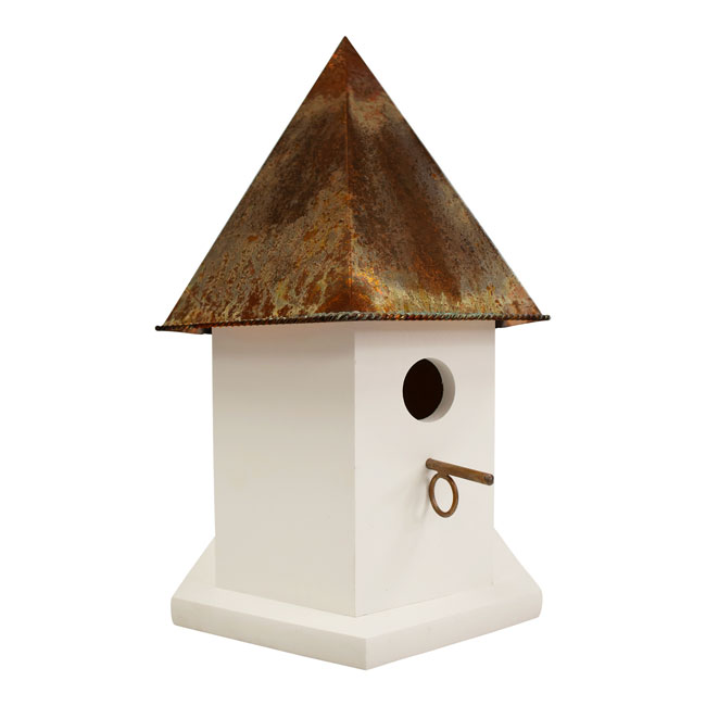 Copper Songbird Deluxe Bird House, Brown Roof