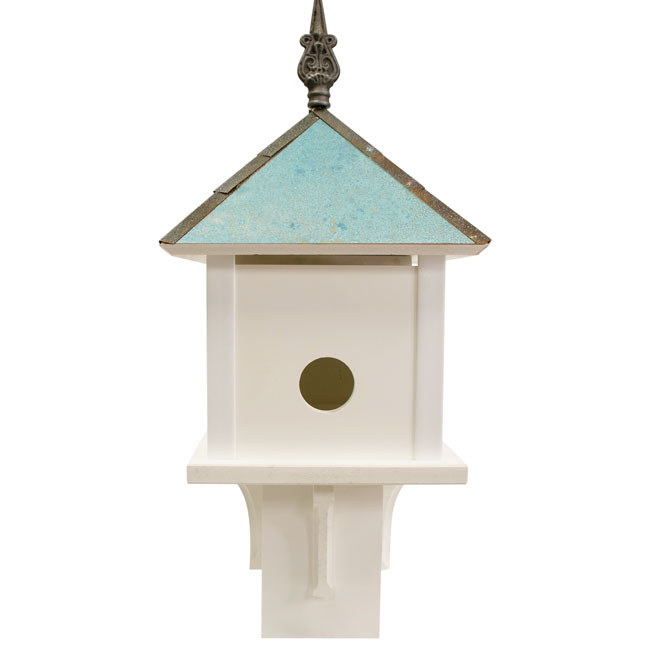 Skybox Bird House with Verdigris Roof