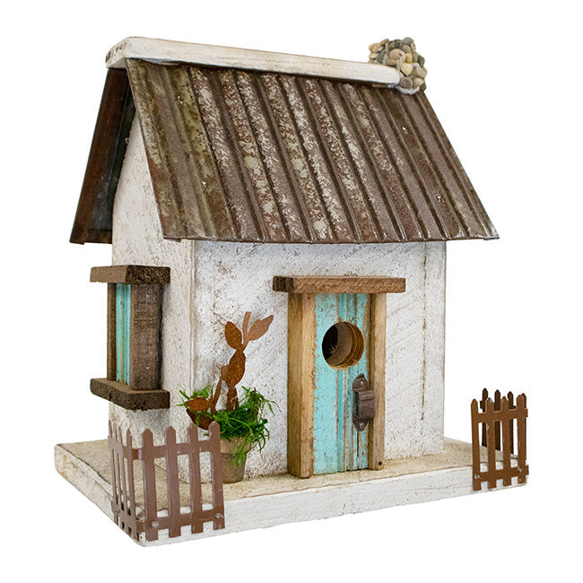 Stone Chimney Bird Cottage, White