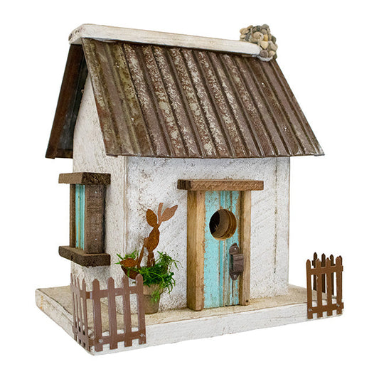 Stone Chimney Bird Cottage, White