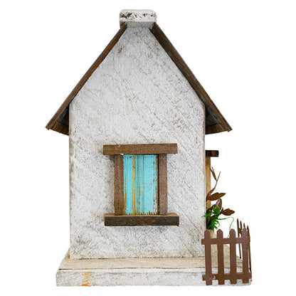 Stone Chimney Bird Cottage, White
