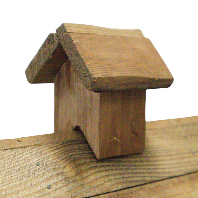 Rustic Wreath Bird Shelter, Blue