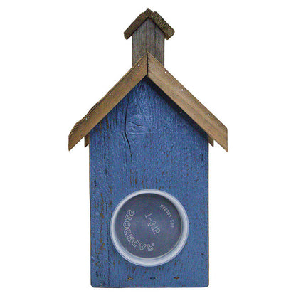 Rustic Wreath Bird Shelter, Blue