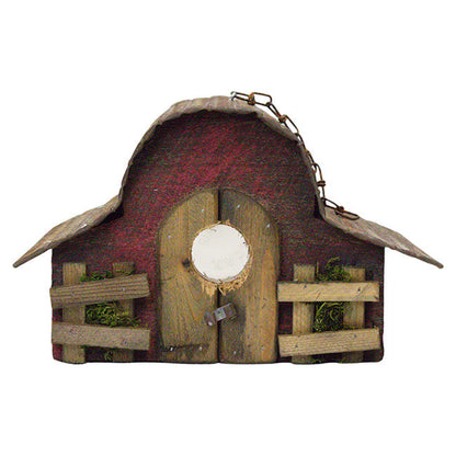 Rounded Red Retreat Bird House