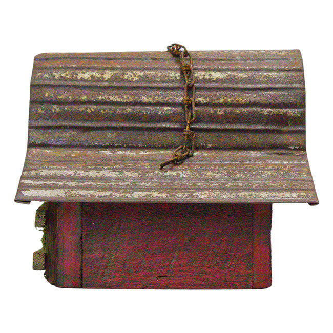 Rounded Red Retreat Bird House