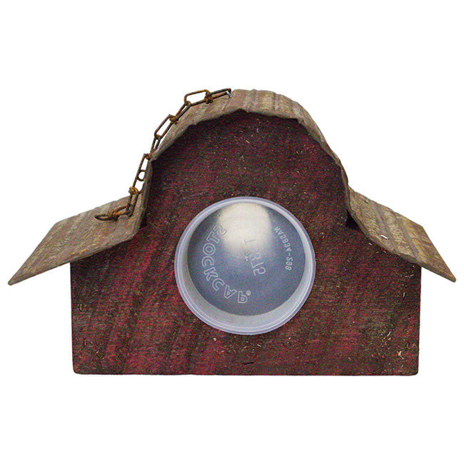 Rounded Red Retreat Bird House
