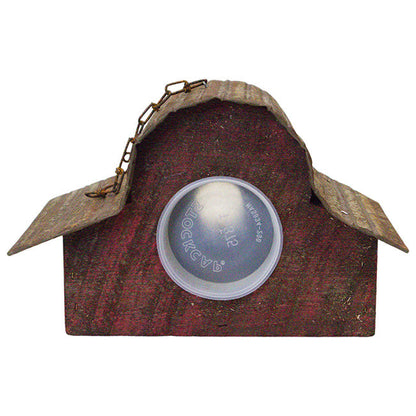 Rounded Red Retreat Bird House