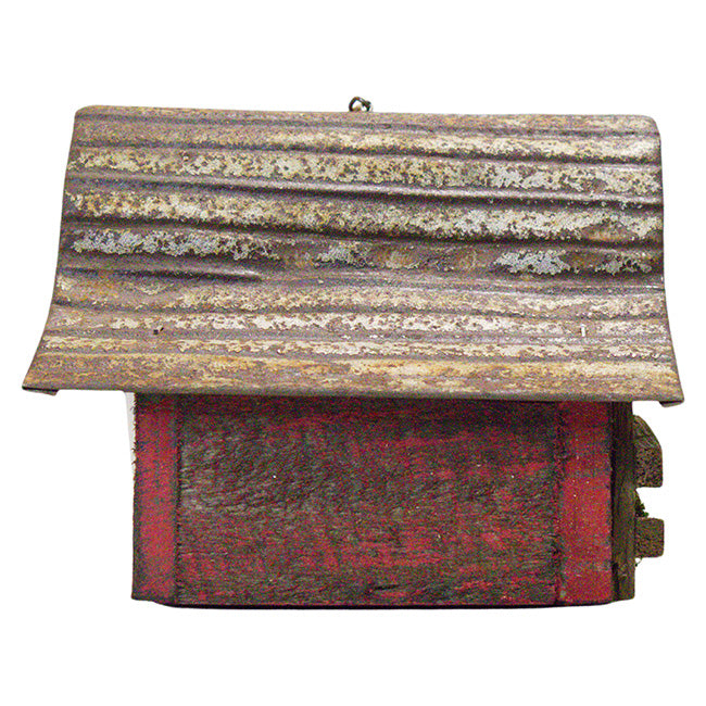 Rounded Red Retreat Bird House