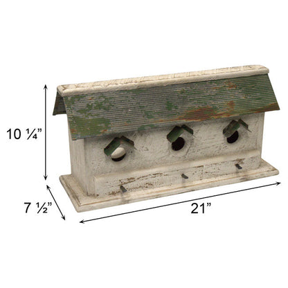 Barn Condo White Bird House
