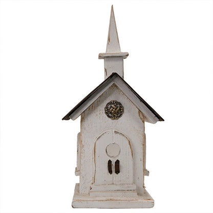 Country Chapel White Bird House