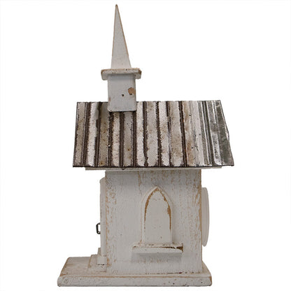 Country Chapel White Bird House