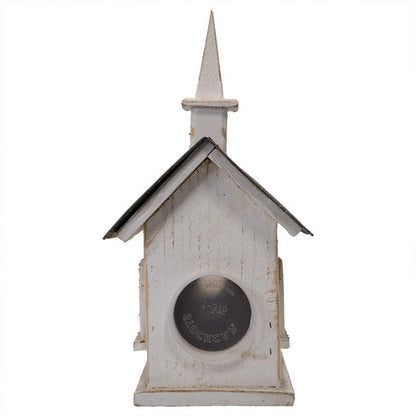Country Chapel White Bird House
