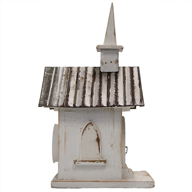 Country Chapel White Bird House