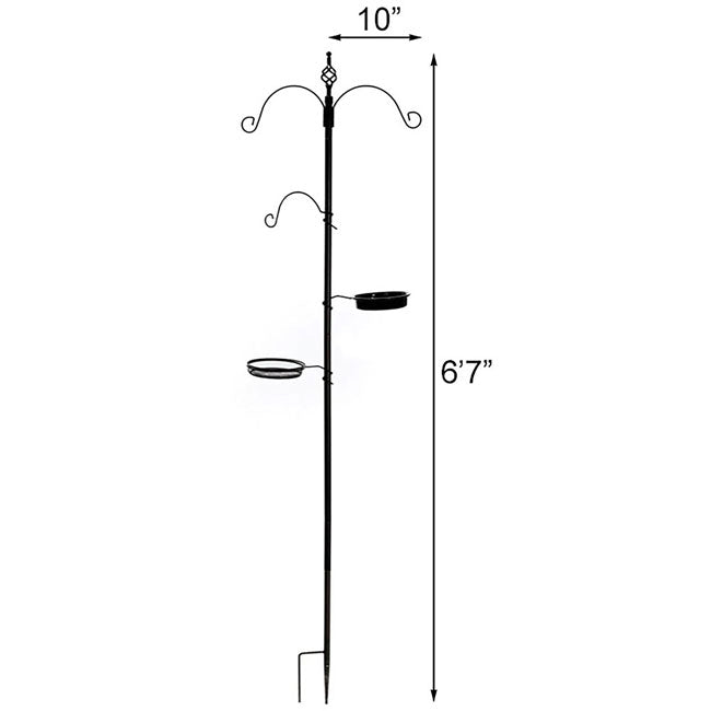 Essex Bird Feeding Station Kit, Black, 6'7"
