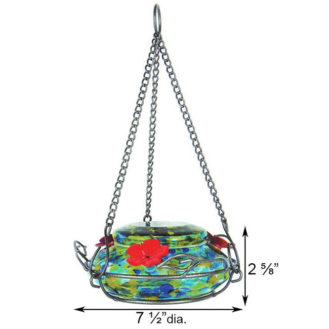 Illuminated Top Glass Hummingbird Feeder, 16 oz