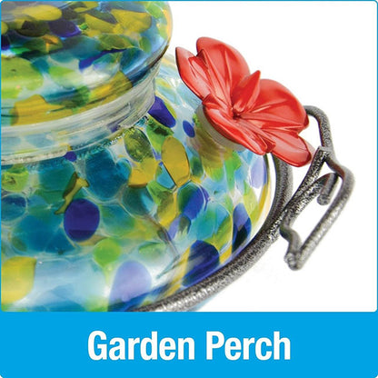 Illuminated Top Glass Hummingbird Feeder, 16 oz