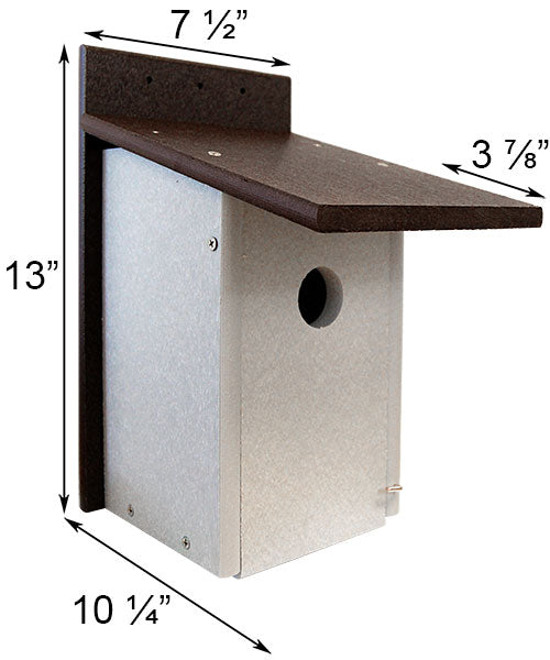 Premium Recycled Bluebird House by Prime Retreat