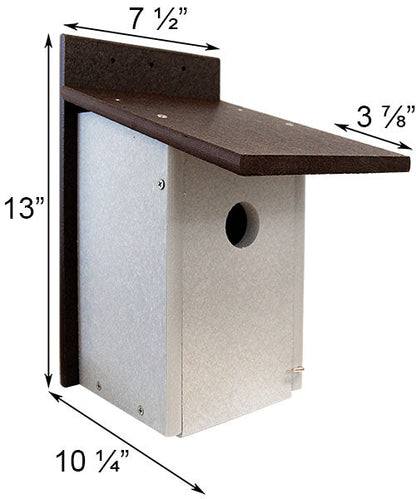 Premium Recycled Bluebird House by Prime Retreat
