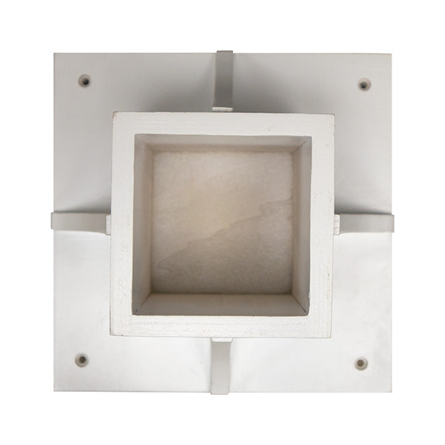Decorative Post Mounting Bracket, White