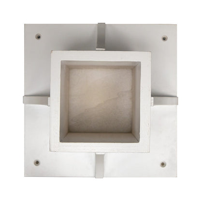 Decorative Post Mounting Bracket, White