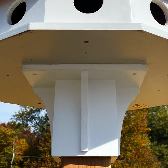 Decorative Post Mounting Bracket, White