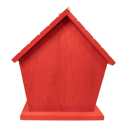 Charley Harper Hanging Bird House, Cardinal Print