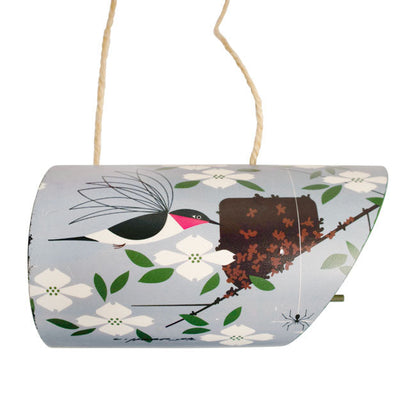 Charley Harper Homemaker Horizontal Bird House for Hummingbirds