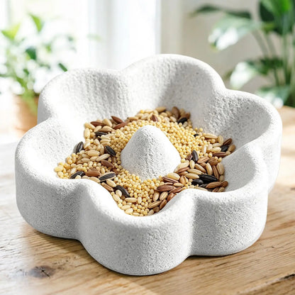 Pumice Bird Feeding Dish — Trims Beaks and Claws While They Eat