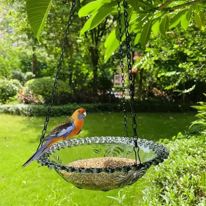 Hanging Bird Bath Bowl — Flower Shape, One or Two Tiers, 4 Colours