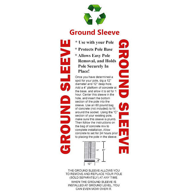 S&K Galvanized Steel Easy Pulley System Martin House Pole