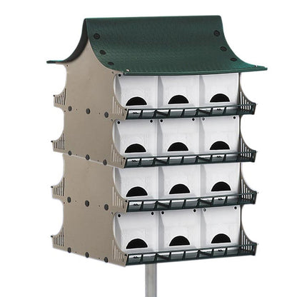 S&K Dual Purple Martin Houses, Expandable Option, 24 Rooms