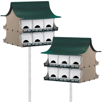 S&K Dual Purple Martin Houses, Expandable Option, 24 Rooms