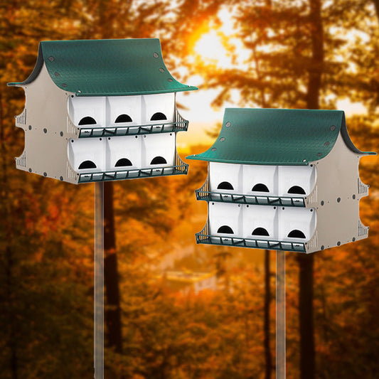 S&K Dual Purple Martin Houses, 24 Rooms - BIRDLOVER