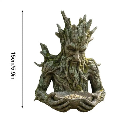 Sculptural Garden Bird Feeder — Modern Tree Design, Balcony Size