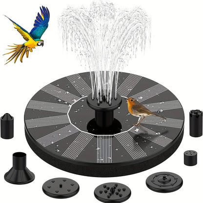 Hanging Bird Bath with Fountain — 12 in Bowl, Solar Pump Included