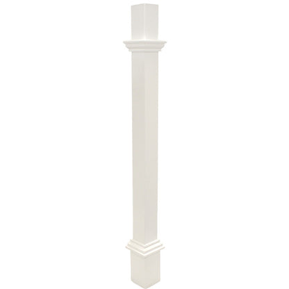 Decorative Mounting Post, White - 5'
