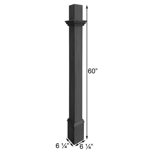 Decorative Mounting Post, Slate - 5'