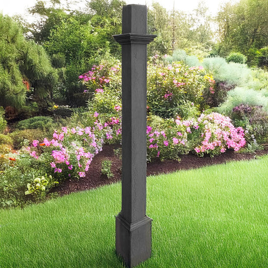 Decorative Mounting Post, Slate - 5' - BIRDLOVER