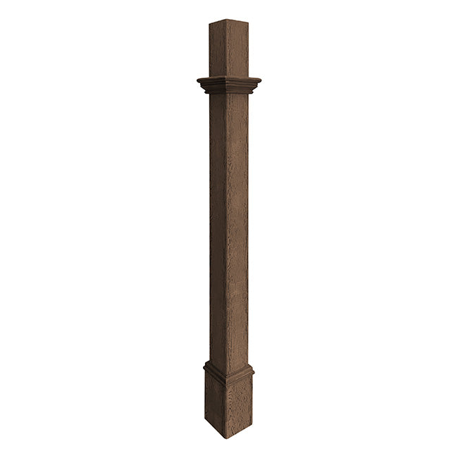 Decorative Mounting Post, Espresso - 5'