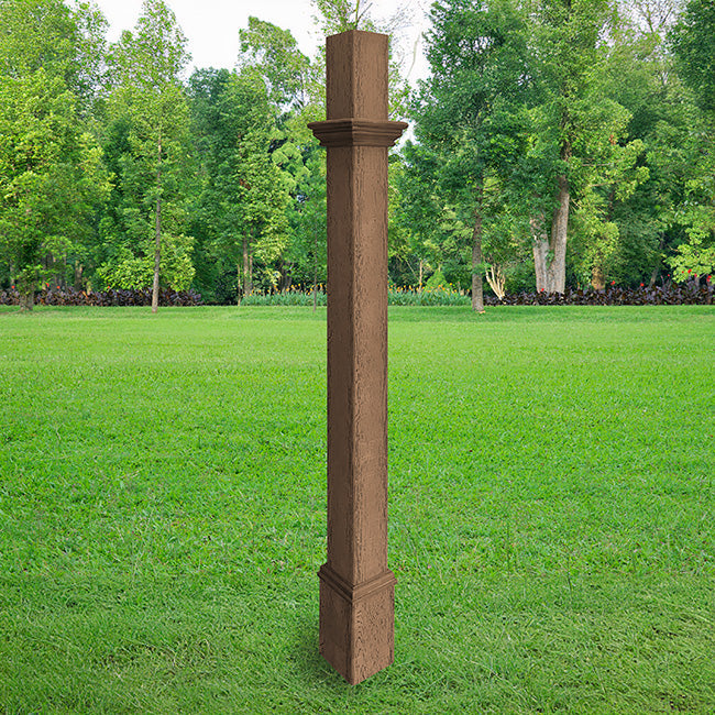 Decorative Mounting Post, Espresso - 5'