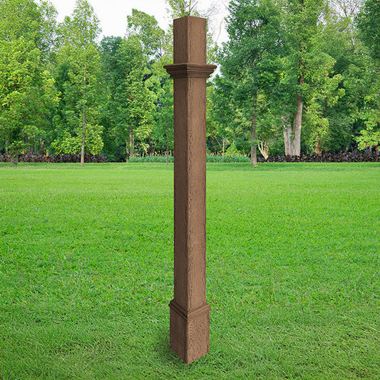 Decorative Mounting Post, Espresso - 5' - BIRDLOVER