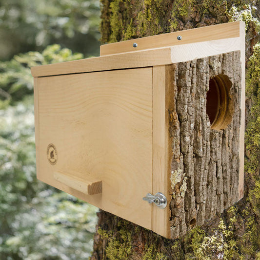 Uncle Dunkel's Bark Clad Squirrel Nesting Box - BIRDLOVER
