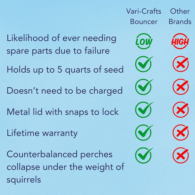 Bouncer Squirrel Proof Bird Feeder