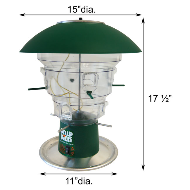 Electronic 8 Port Squirrel Proof Bird Feeder