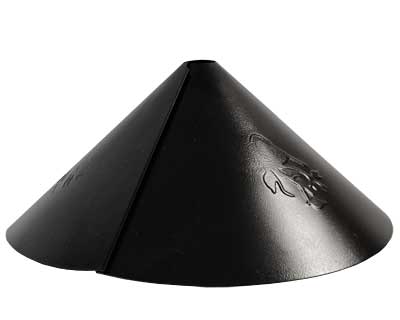 Embossed Wrap-Around Squirrel Baffle, 17.5" dia.