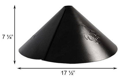 Embossed Wrap-Around Squirrel Baffle, 17.5" dia.